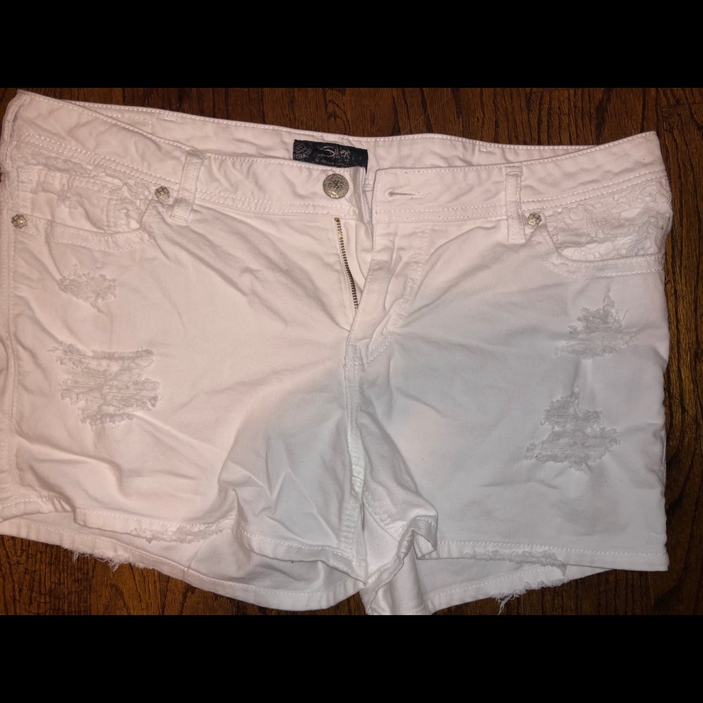 Silver Aiko shorts size 18